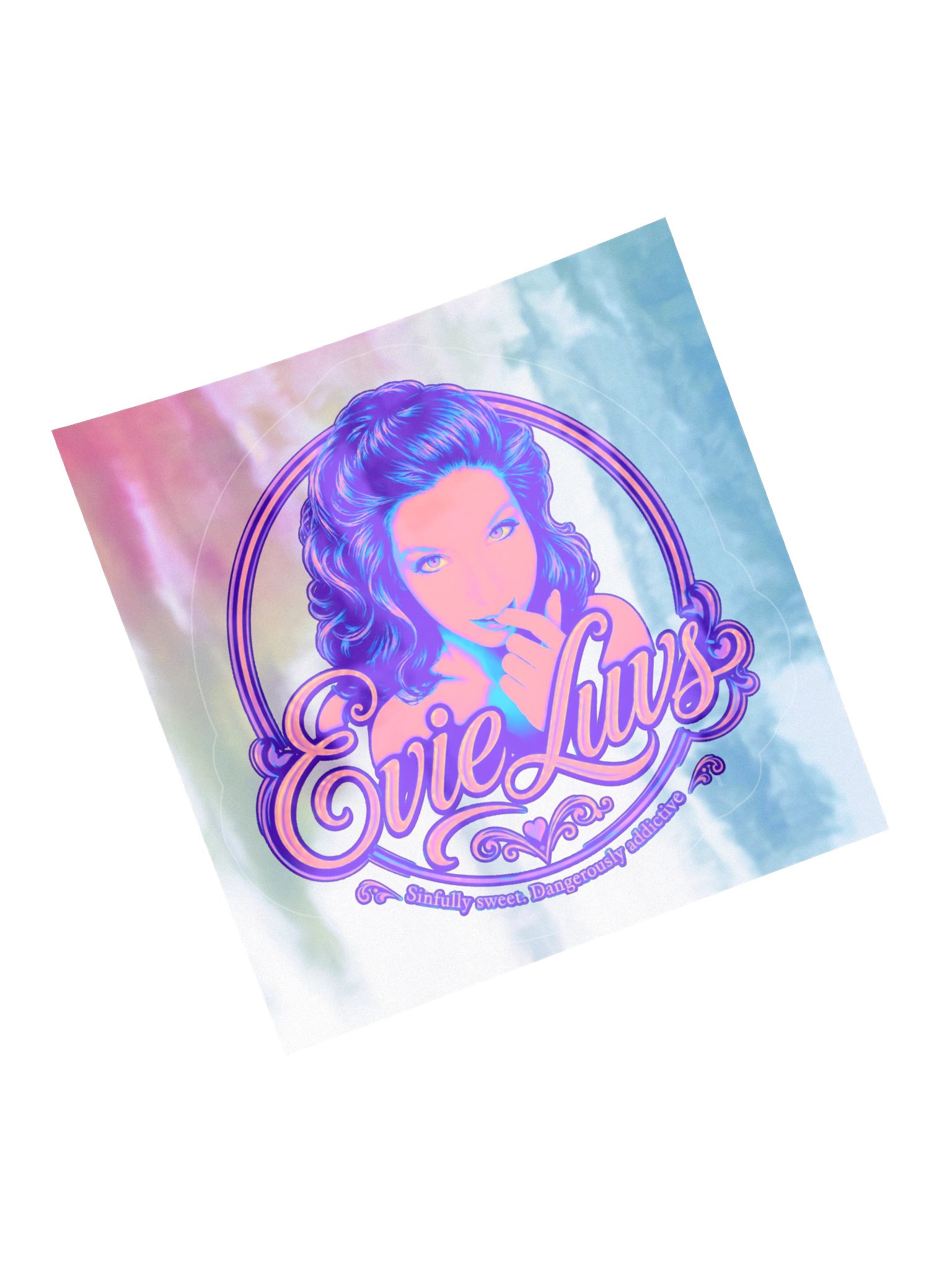 Sinfully Sweet Neon Kiss-Cut Holographic Sticker Sheet product image (14)