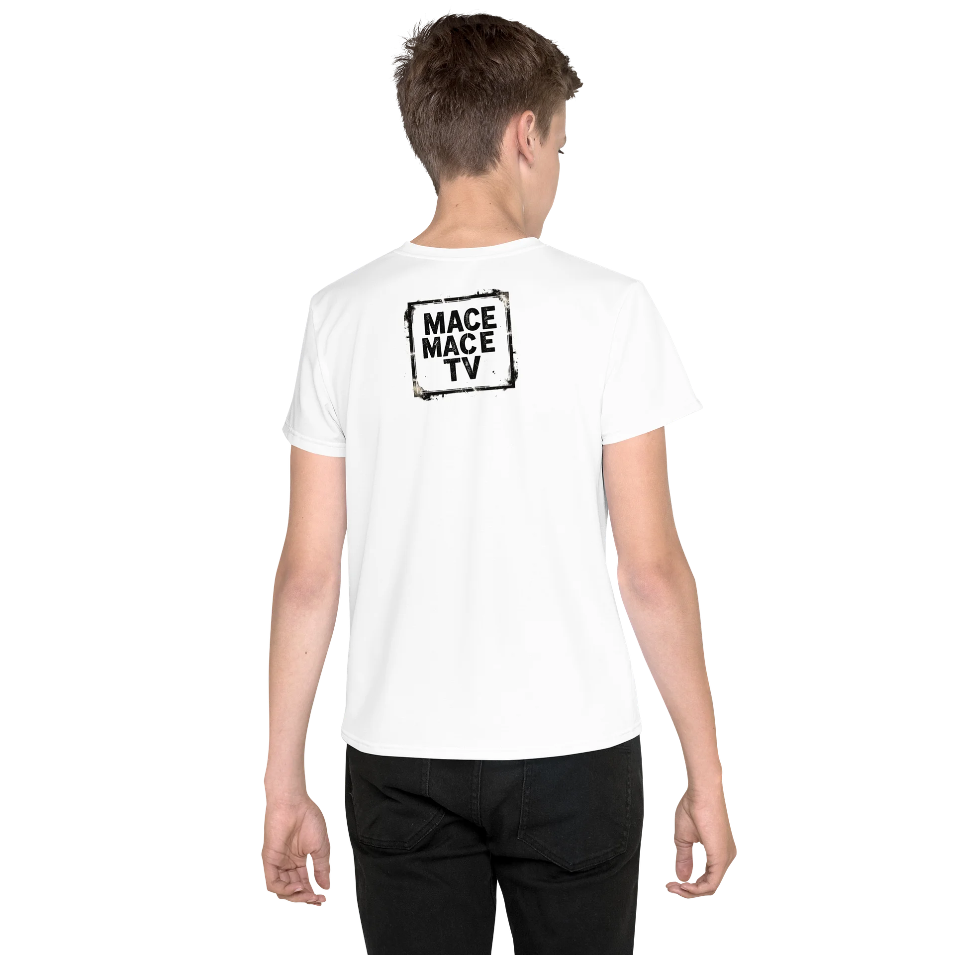 All-Over Print Youth Crew Neck T-Shirt : MONSTER UP CHAMPIONSHIP BELT product image (4)