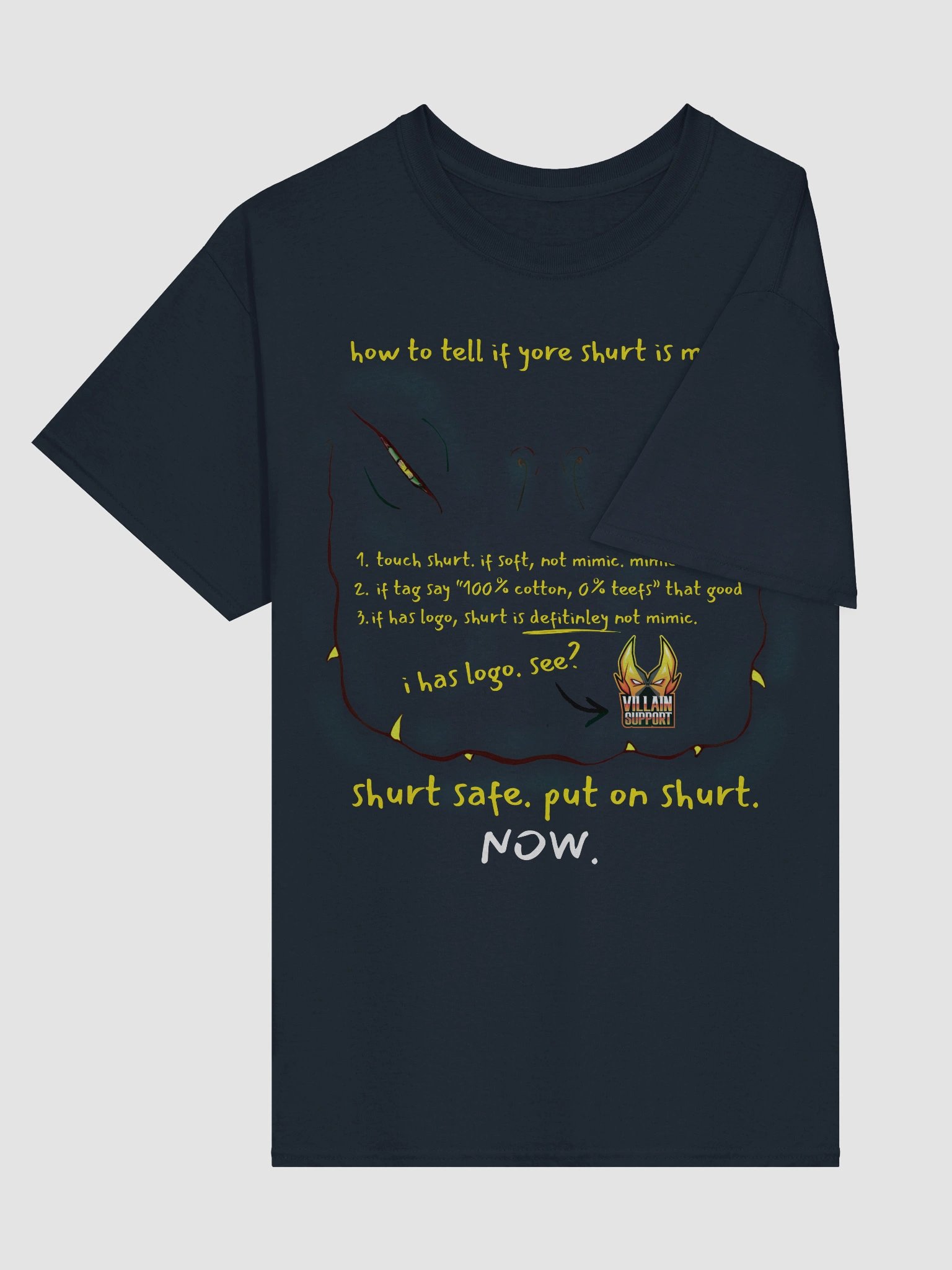 Mimic Shirt - Black or Yellow Text product image (3)