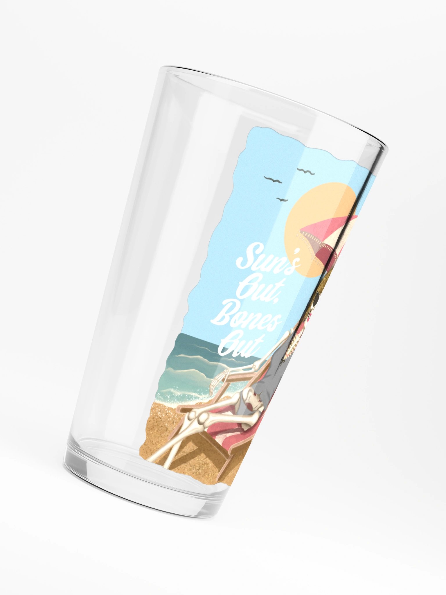 Sun's Out Bones Out Pint Glass product image (6)