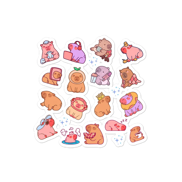 Capybara sticker pack product image (2)