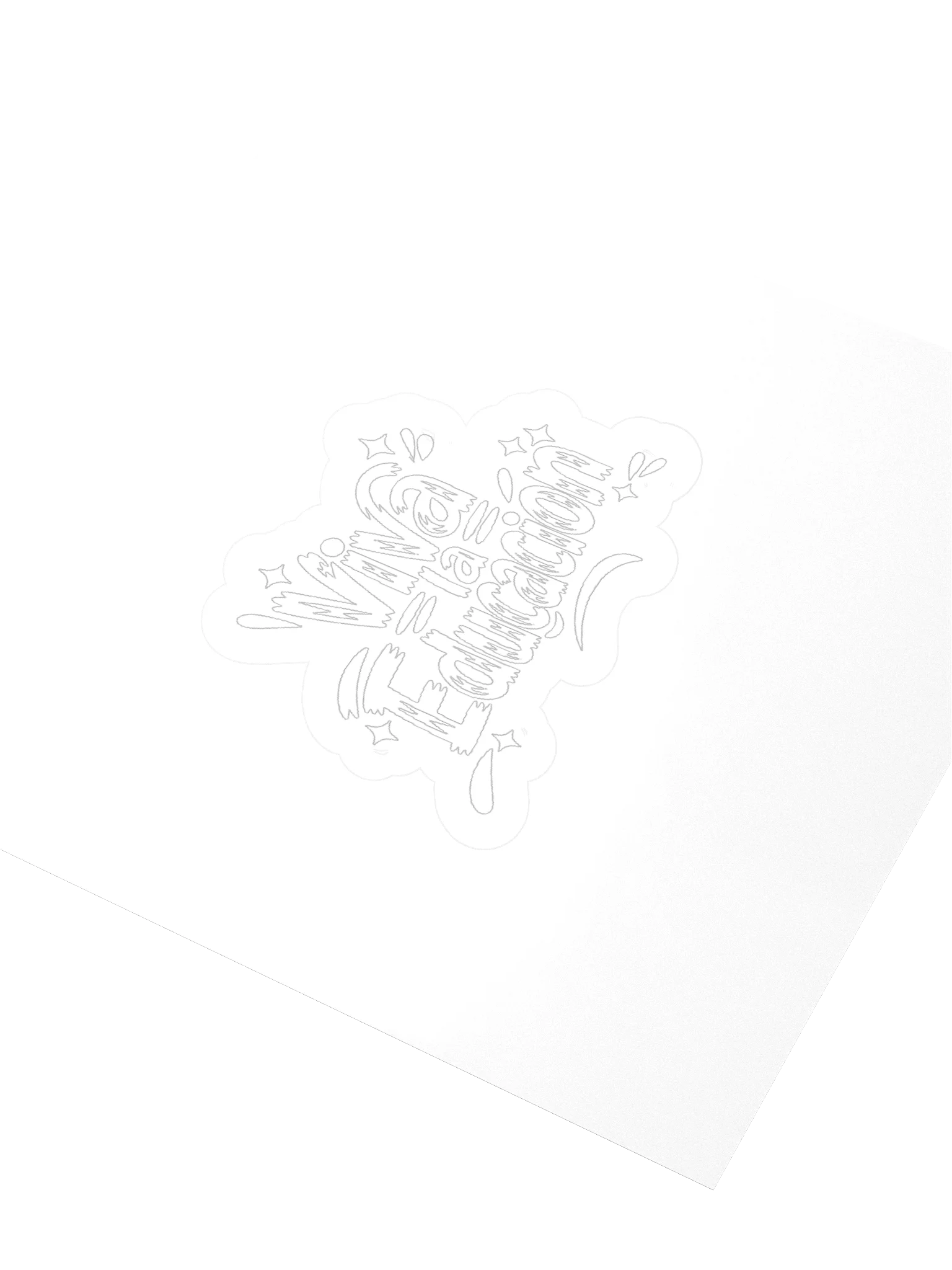 Viva la educación Sticker (White) product image (3)