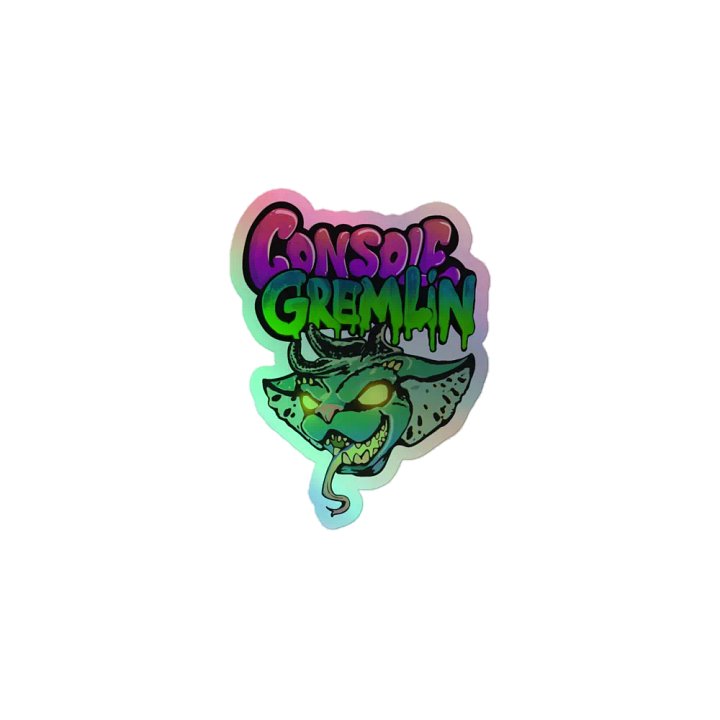 Console Gremlin Holographic Sticker product image (1)