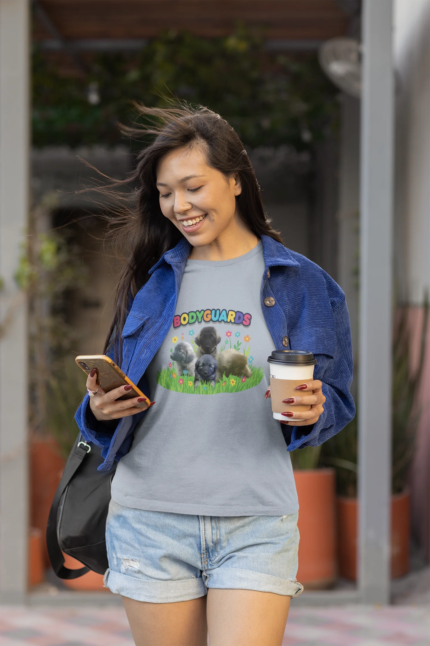 Puppy Bodyguards Funny Dog Mom Shirt product image (6)