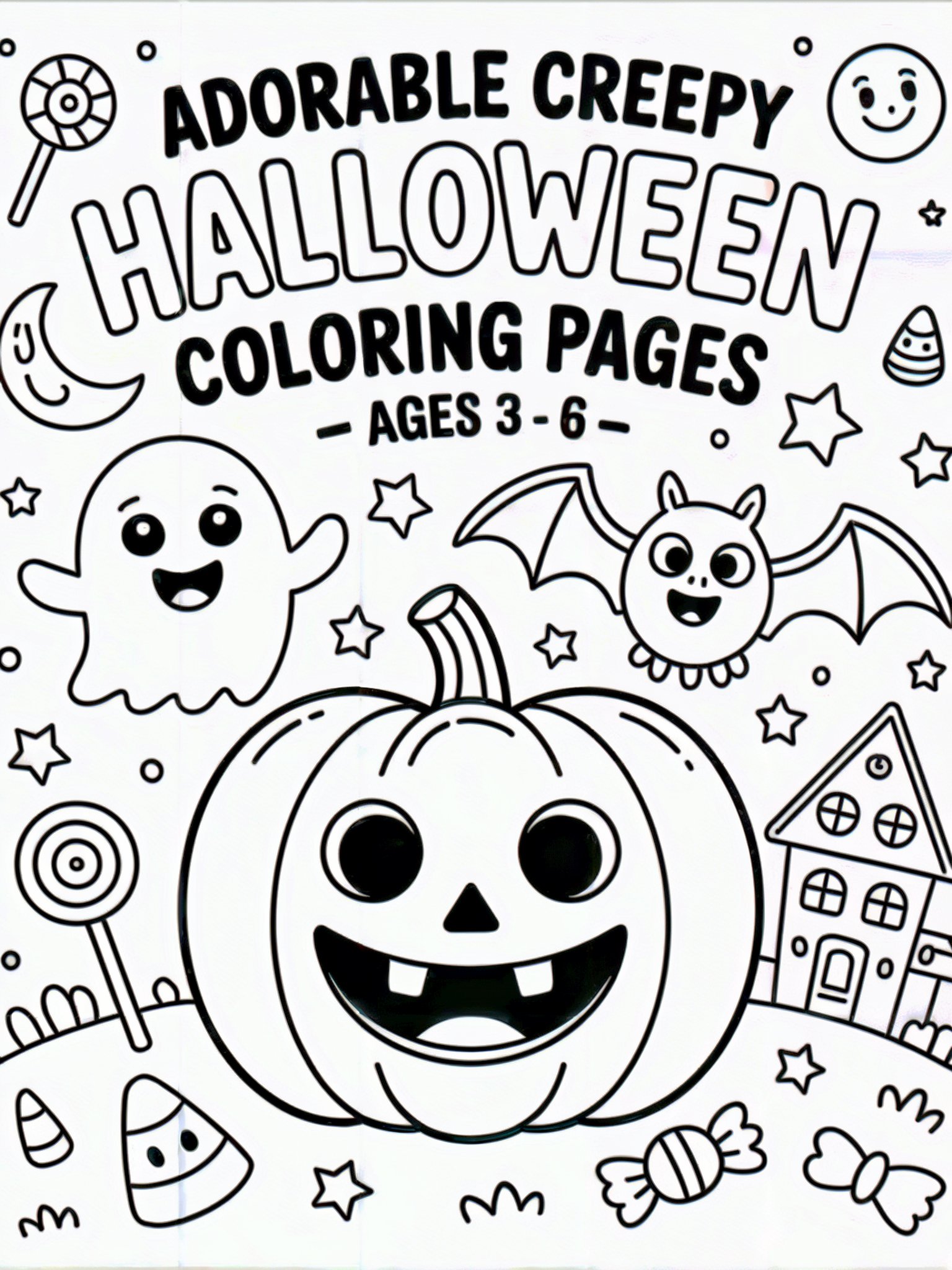 👻 150 Fun & Spooky Halloween Coloring Pages for Kids product image (1)