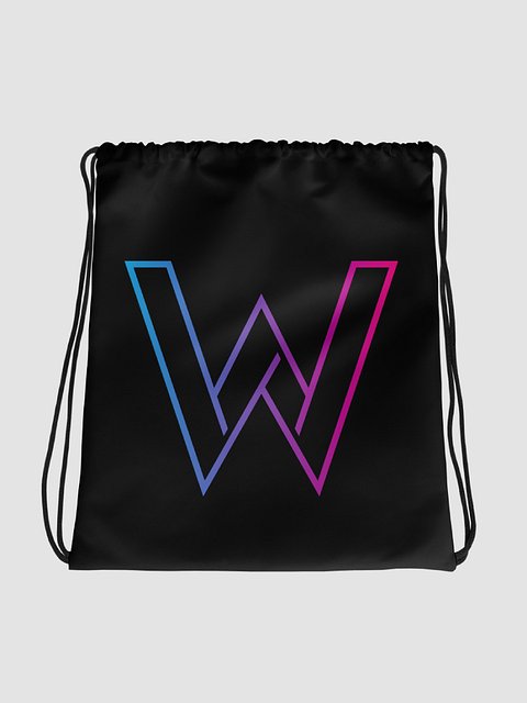 Classic W Drawstring Bag Black product image (1)