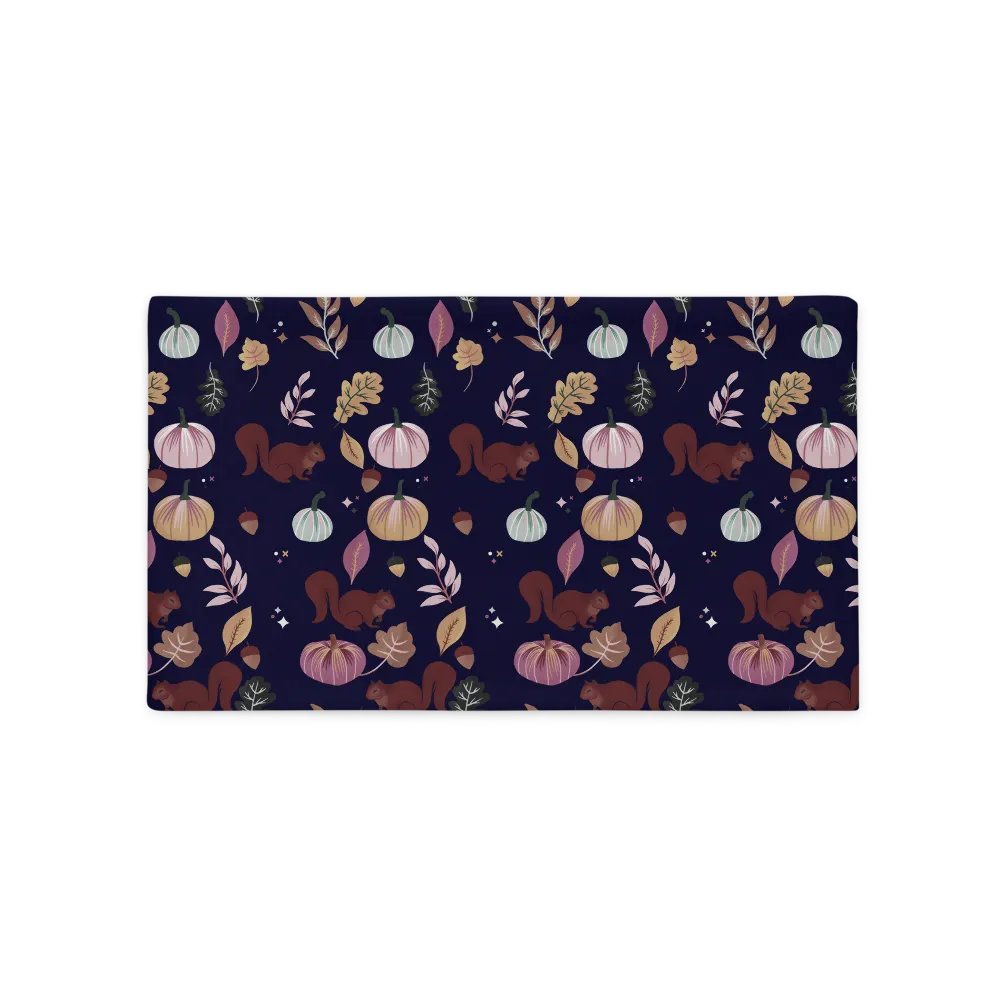 Pumpkins & Friends Deep Blue • Pillow Case product image (1)