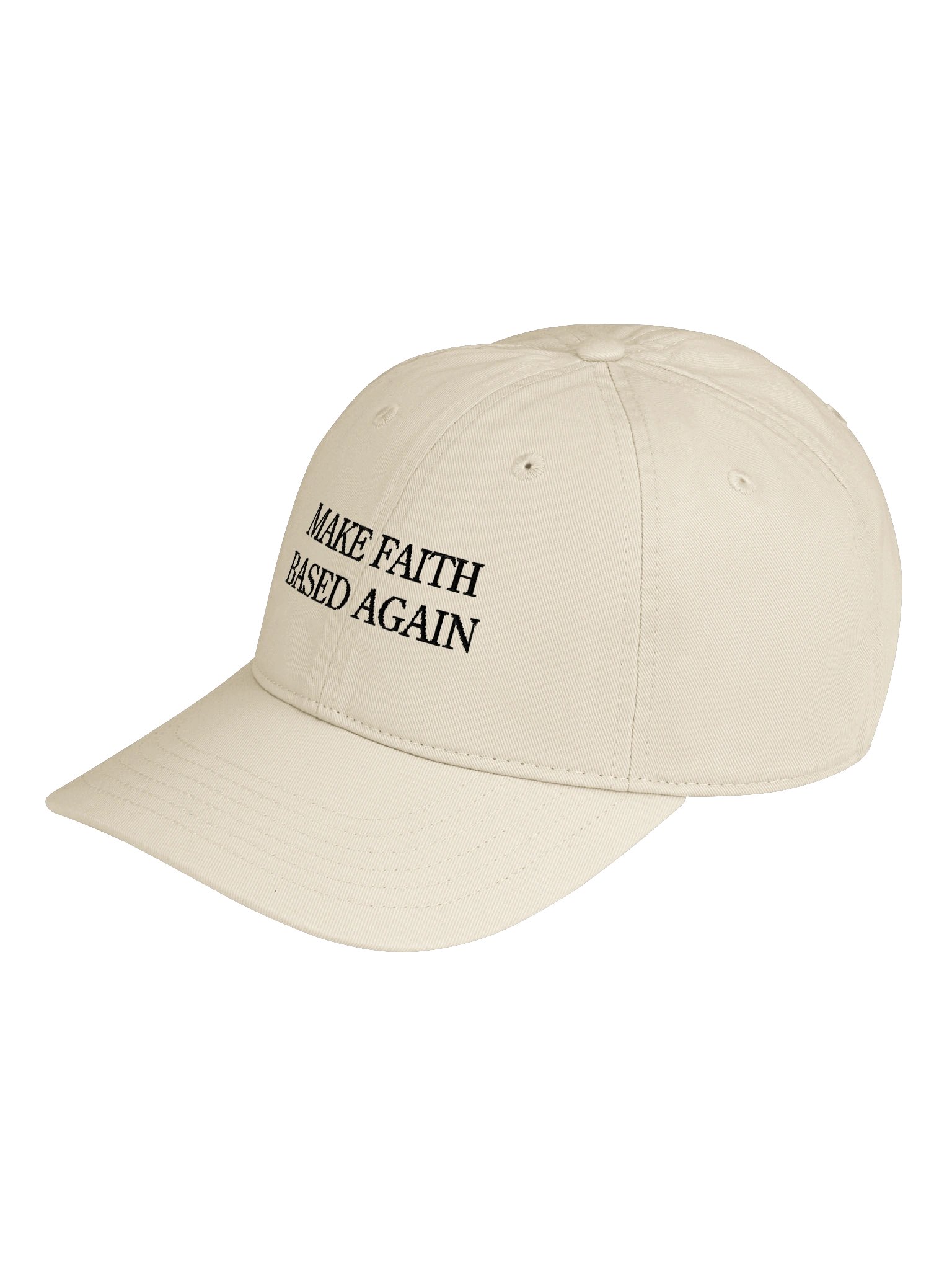 Make Faith Based Again Dad Hat / Black Stitch product image (3)