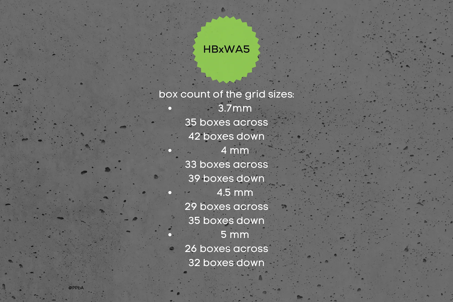 grid note pages - HBxWA5 - various grid sizes - 3.7/4/4.5/5 mm product image (3)