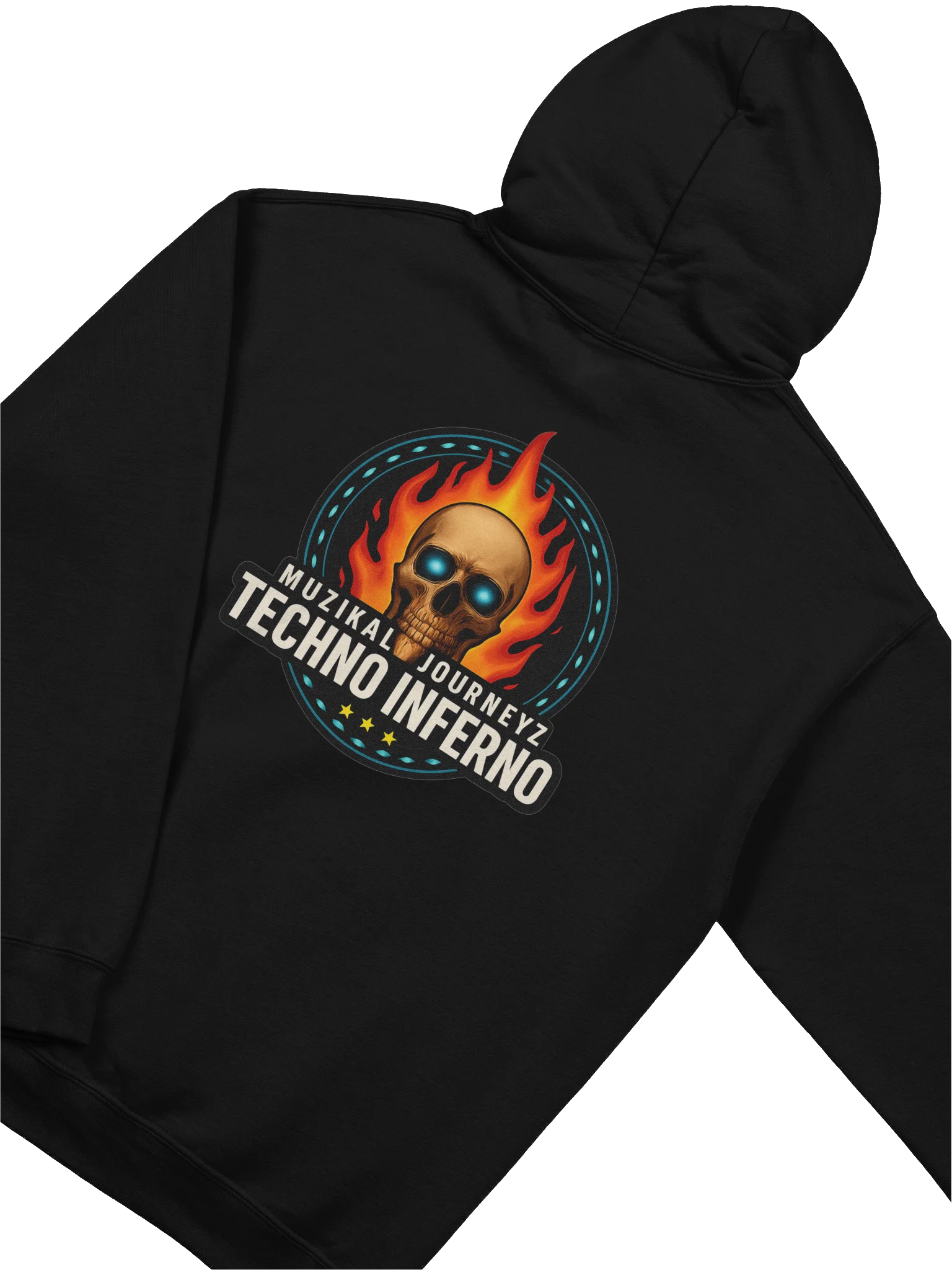 Techno Inferno Skull Hoodie product image (4)