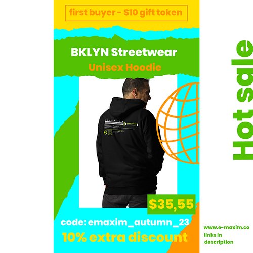 🔥Hot Sale! BKLYN Streetwear – Unisex Premium Hoodie. Brand: Cotton Heritage
Online store: E-MAXIM US

www.e-maxim.co

Product...