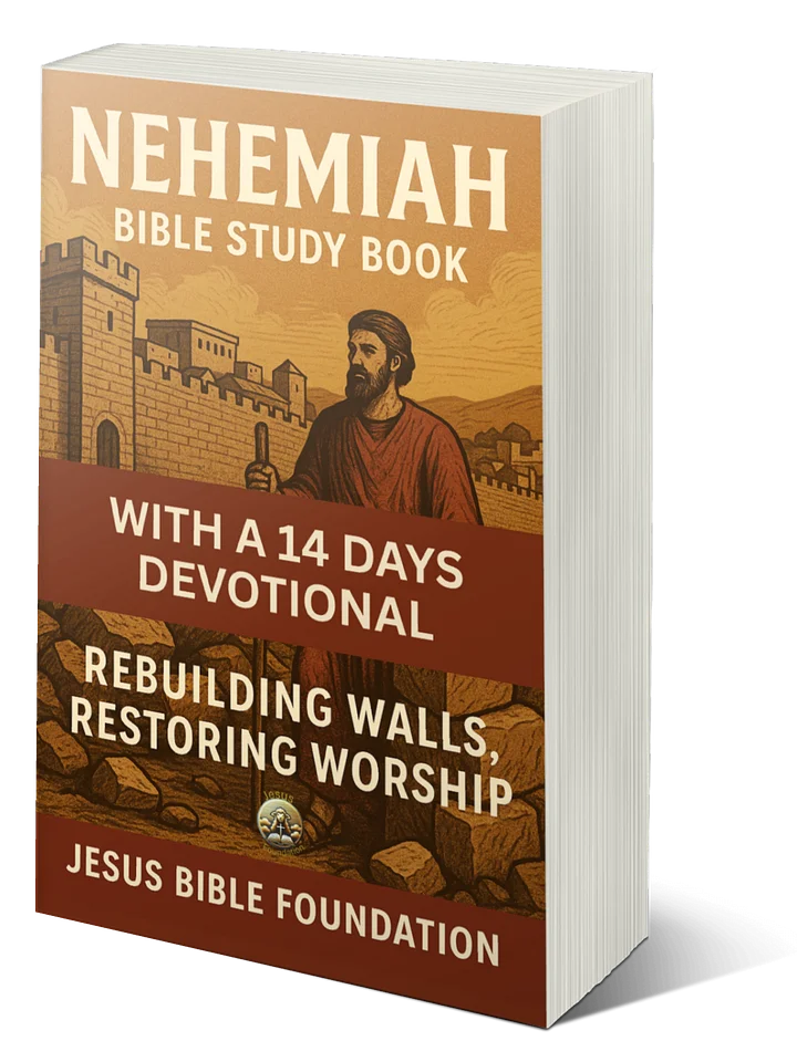 Nehemiah Bible Study Book With A 14 Days Devotional: Rebuilding Walls, Restoring Worship product image (1)