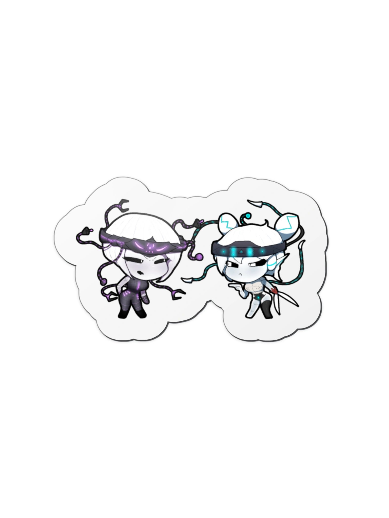 Aerylla VA's Overlord vs Killer Robot Fridge Magnet product image (3)