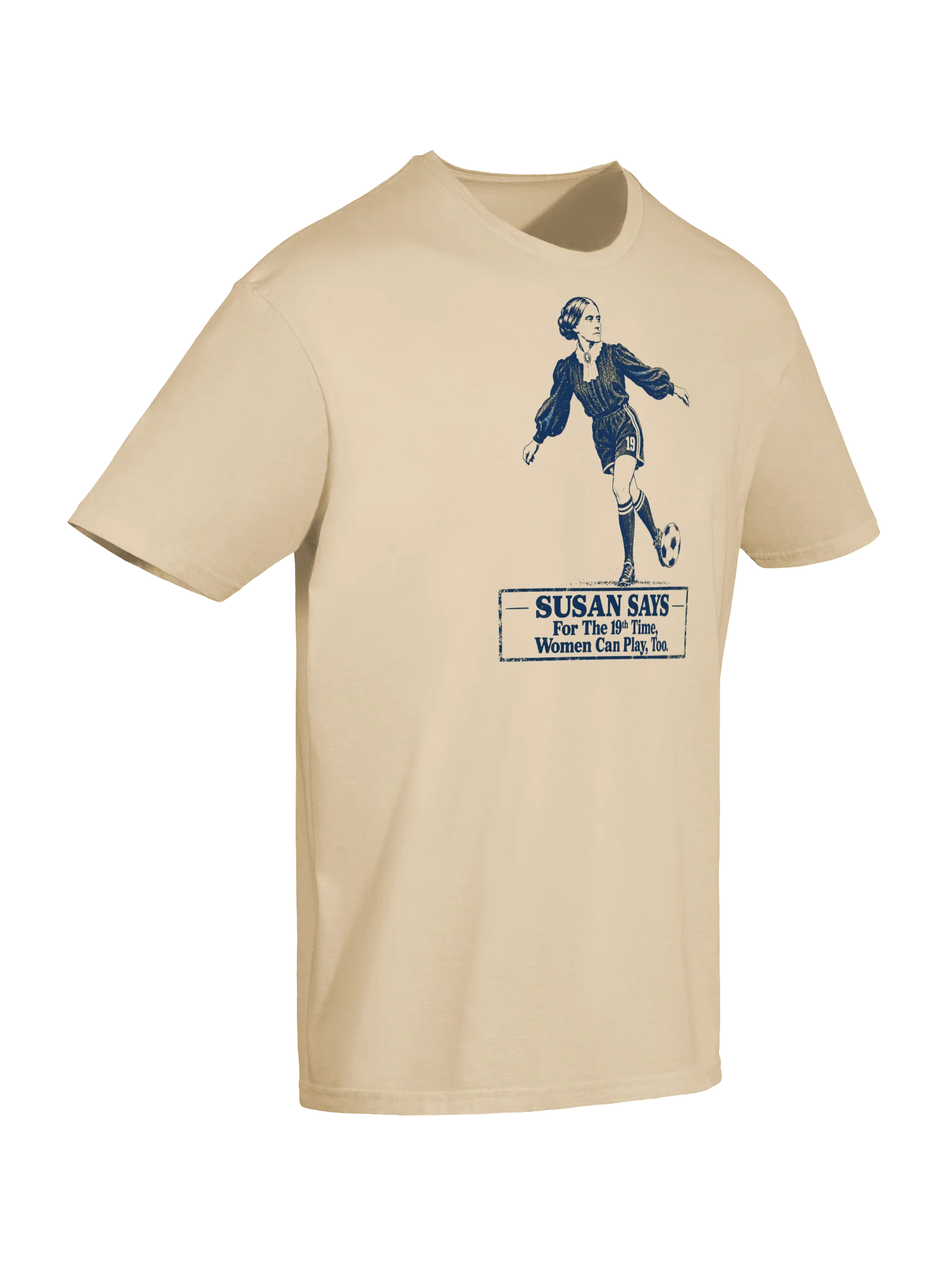 Susan B. Anthony Women Can Play, Too Soccer Tee product image (6)