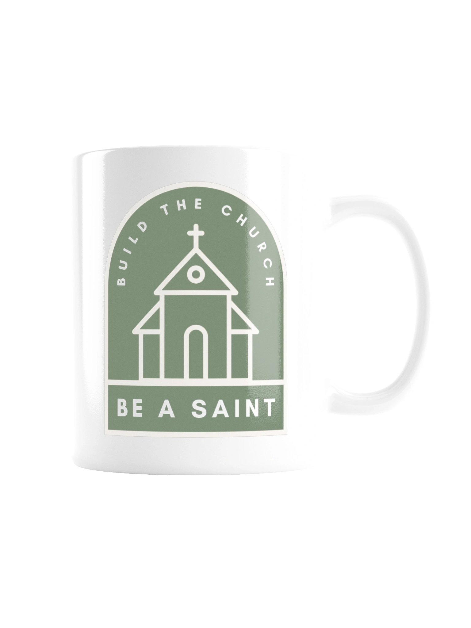 Build the Church, Be a Saint Mug (Green) product image (8)