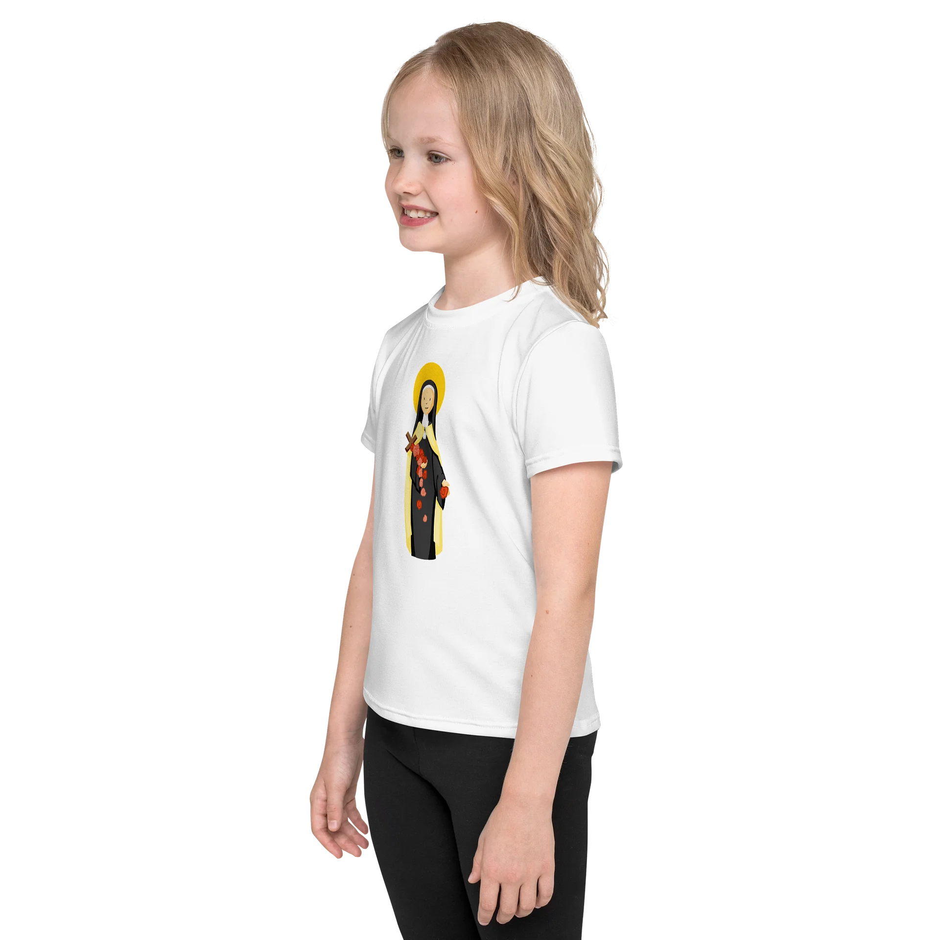 St. Therese of Lisieux - Kids Crew Neck T-shirt - Special Fourthwall Launch Edition product image (3)