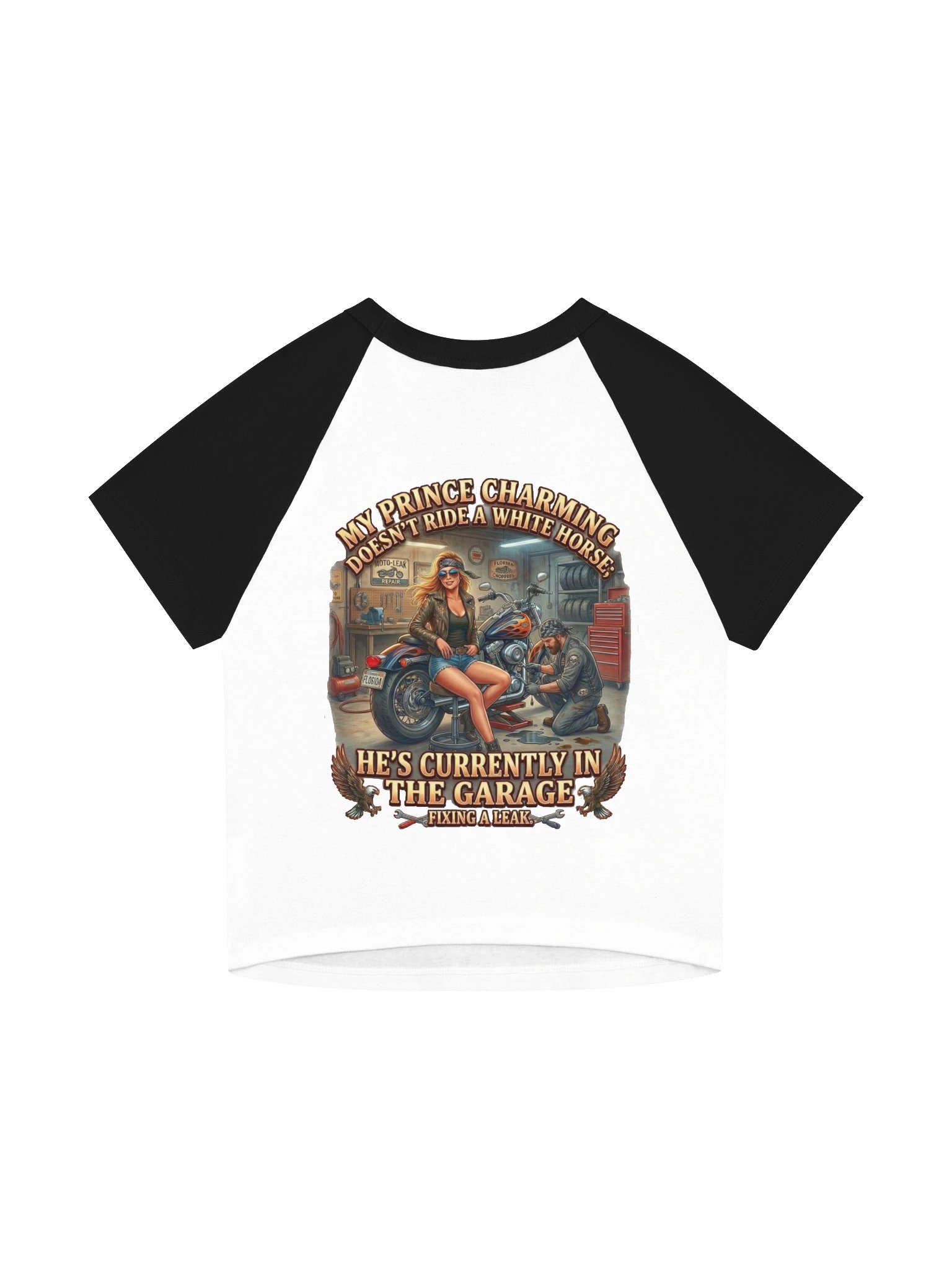 MötoGirl Attitude Baby Tee product image (2)