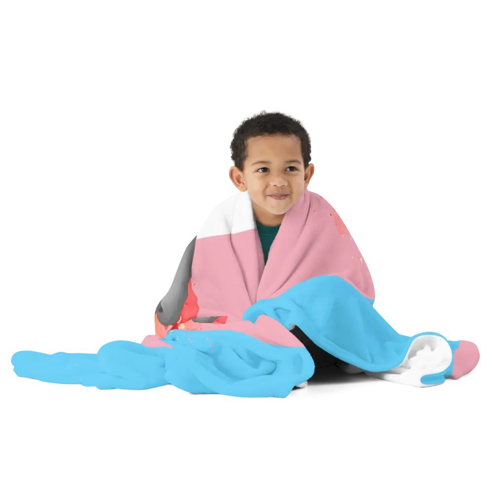 Transgender Pride Fox Blanket (2023) product image (12)