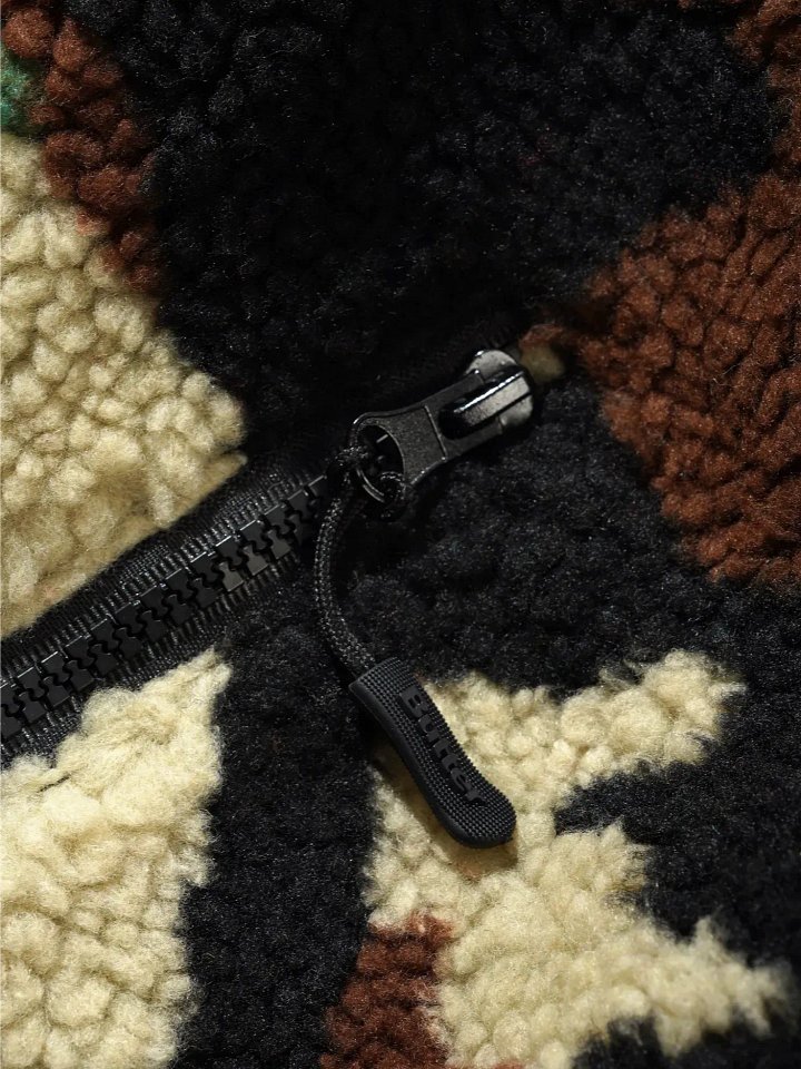 Forest Green Camo Sherpa Jacket product image (2)