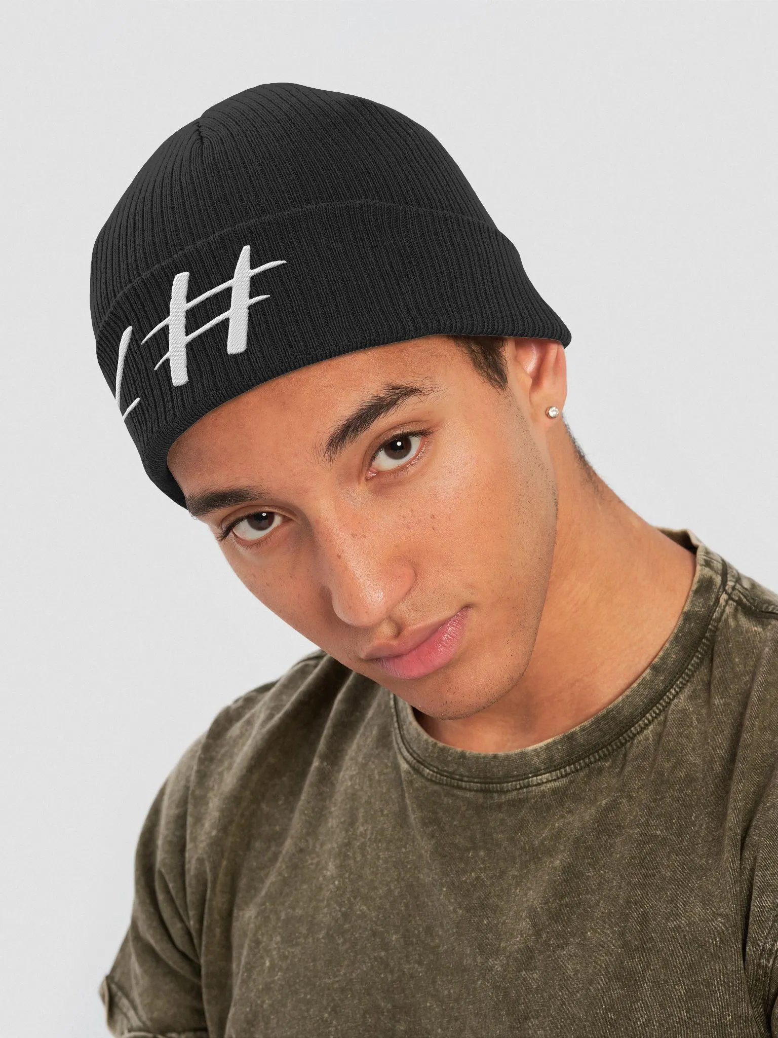 <# Organic Ribbed Beanie product image (4)