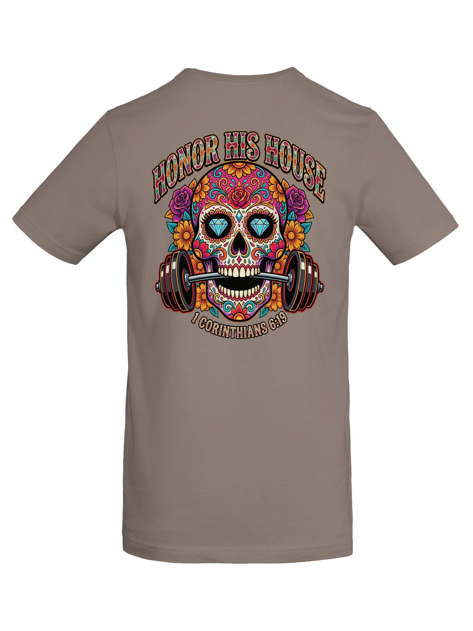 Unisex His House Sugar Skull T-Shirt product image (6)