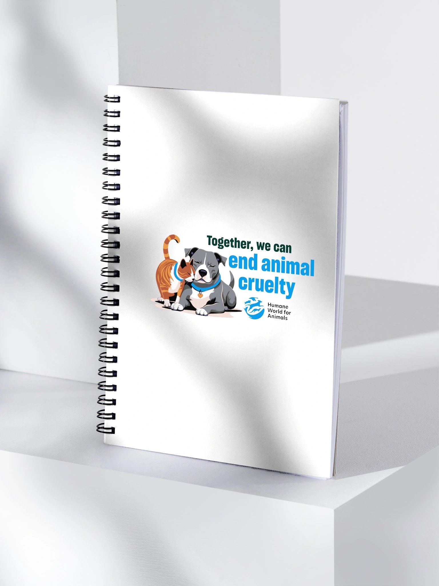 Together, we can end animal cruelty - Notebook product image (3)