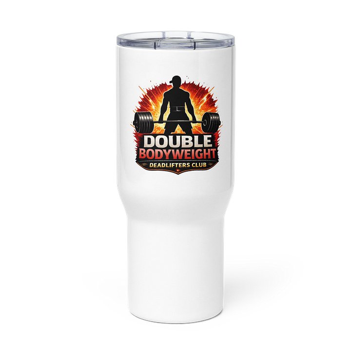 Double Bodyweight Deadlift Male Travel Mug product image (1)