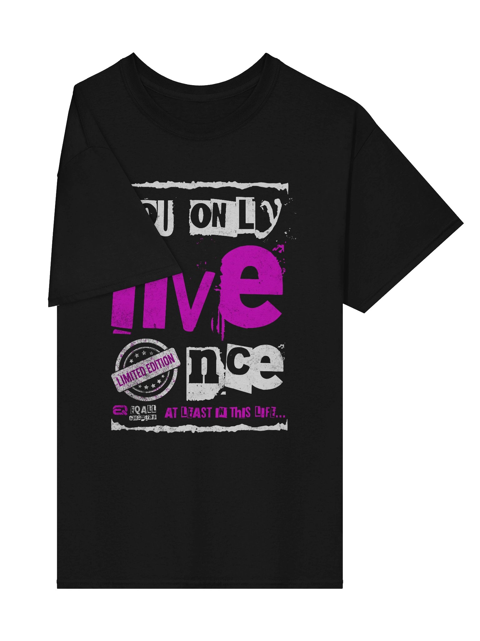 You Only Live Once! Cotton Unisex Gildan R3CVR.i by EQALL® Essentials_Cyclamen product image (6)