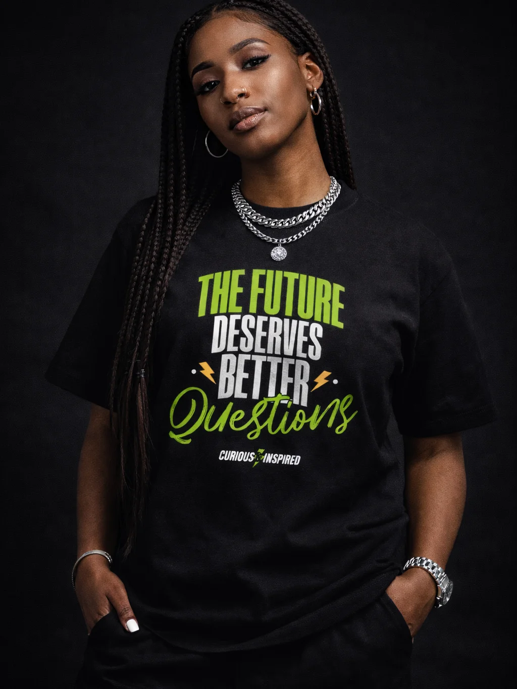"The Future Deserves Better Questions" Tee product image (1)