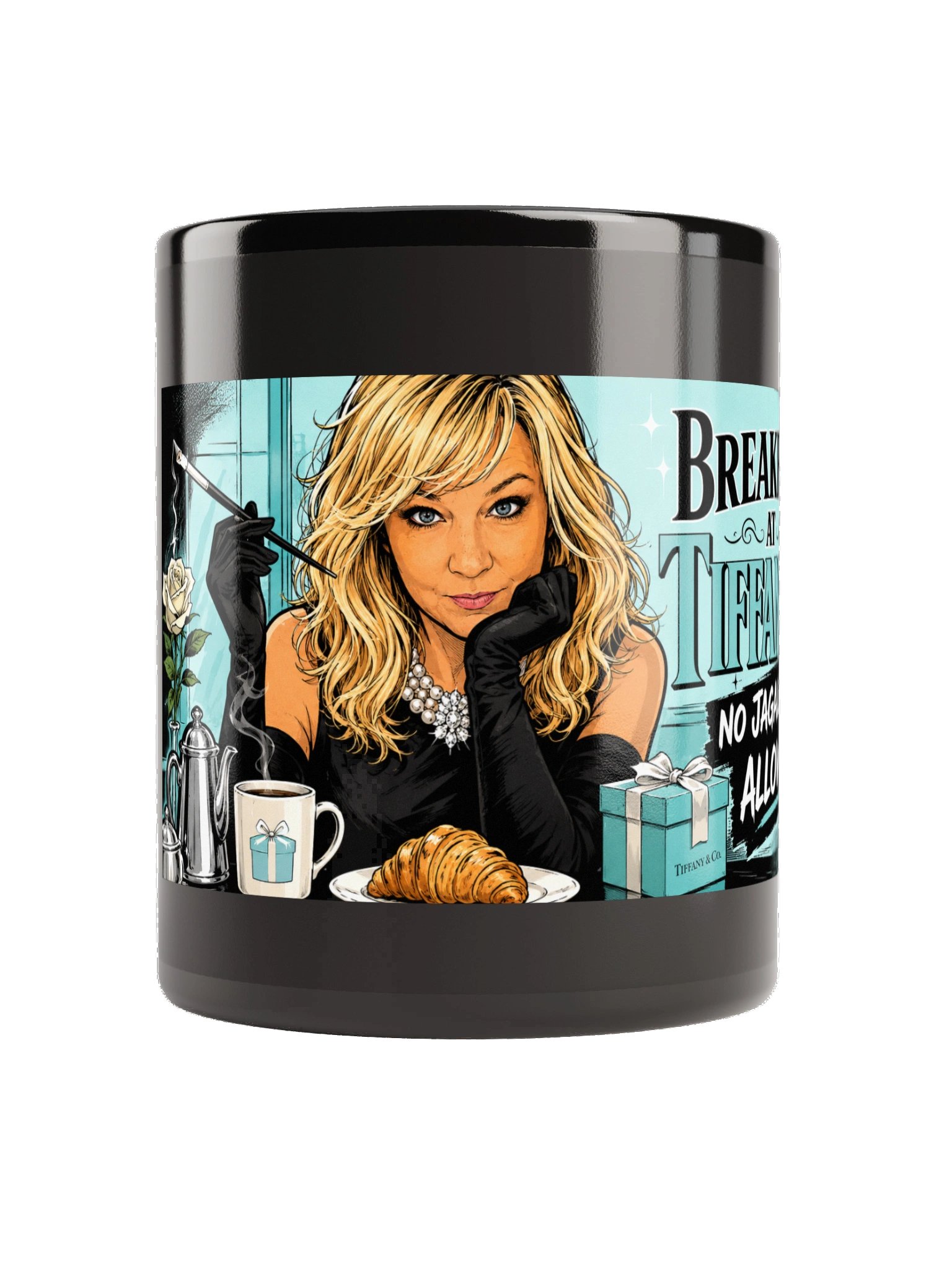 Breakfast at Tiffany’s — No Jagaloons Allowed Black Mug product image (3)