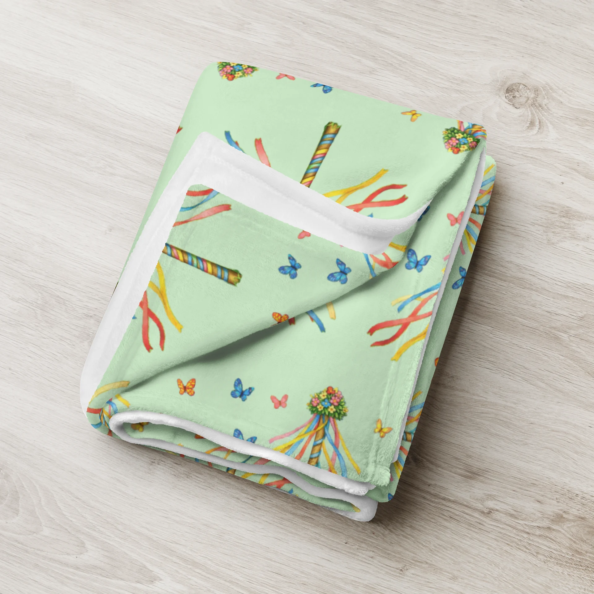 Cat Brigade spring Throw Blanket product image (3)