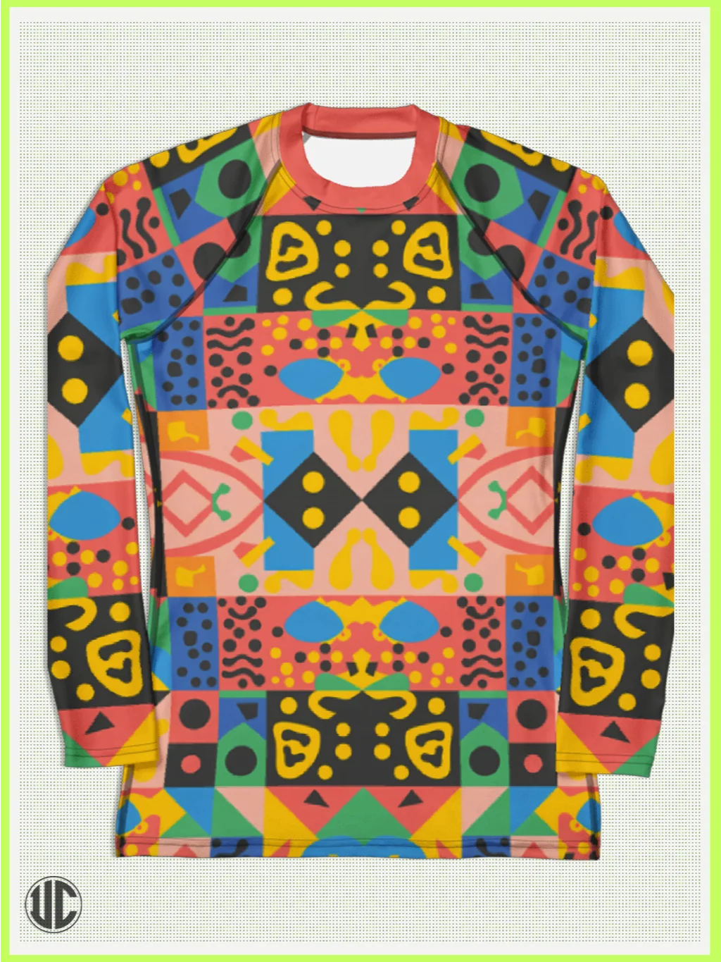 Vivid Memphis Style - Women's Rash Guard product image (3)