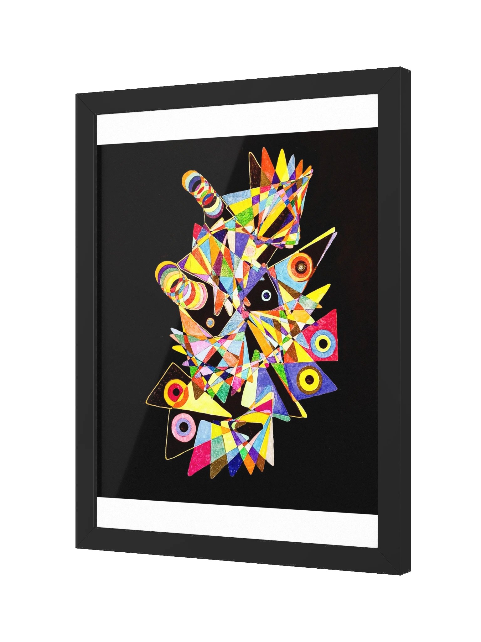 Astral Fauna Kaleidoscope Entity 2026 — Fine Art Print with Frame product image (2)