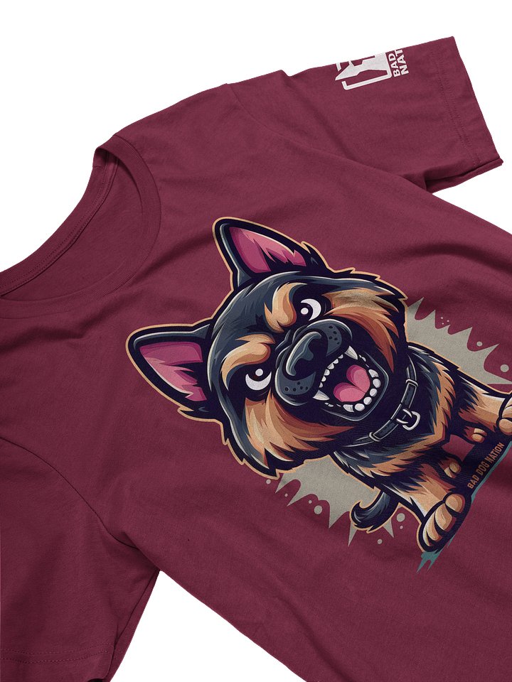 German Shepherd Angry Pup - Premium Unisex T-shirt product image (2)