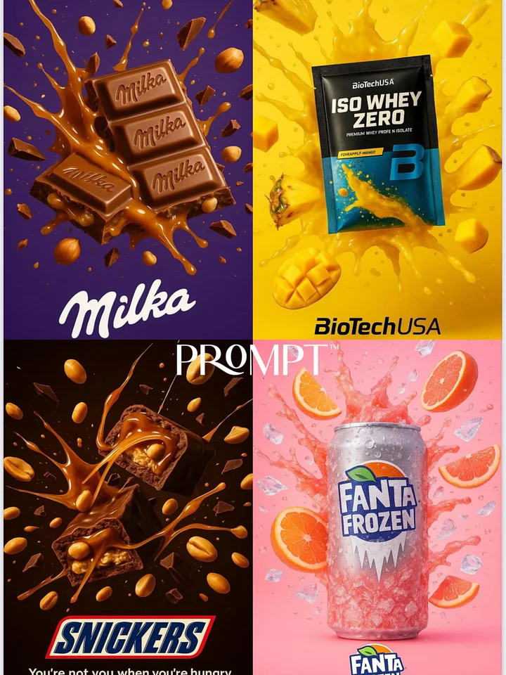 🧃 Vibrant Splash Prompt for Iconic Food & Beverage Brands product image (1)