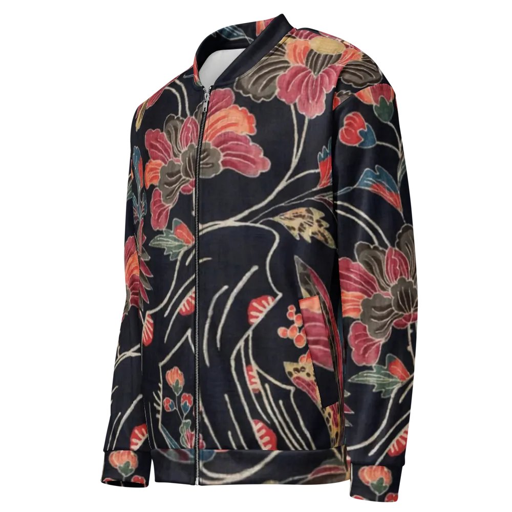 Red Flowers Bomber Jacket product image (3)
