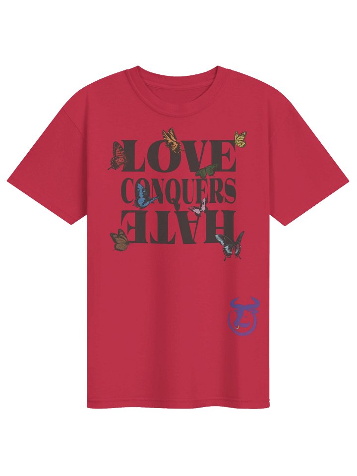 TaurusLehane Love Conquers Hate Butterflies T-Shirt product image (4)