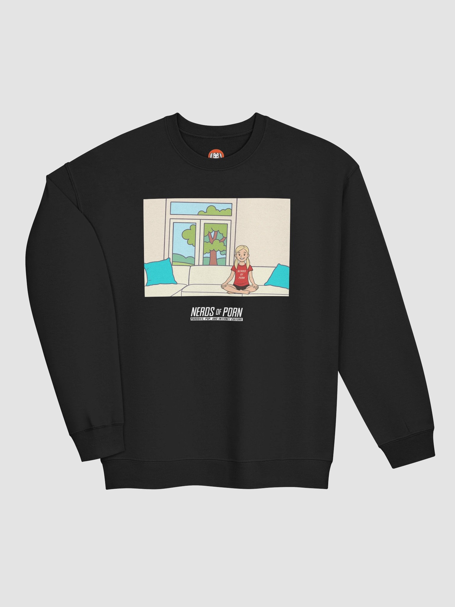 Casting Couch P*rn Meme Sweater (black) product image (3)