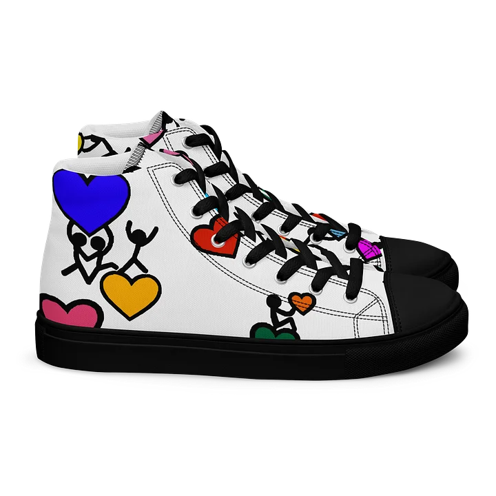 Love in Colour // Man's Canvas Art High Tops product image (2)