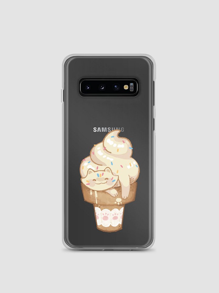 Ice Cream Cat Clear Case for Samsung® product image (1)