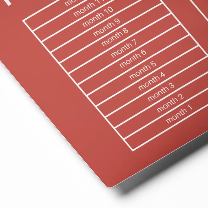 ANNUAL RENT TRACKER (white design 14) product image (2)
