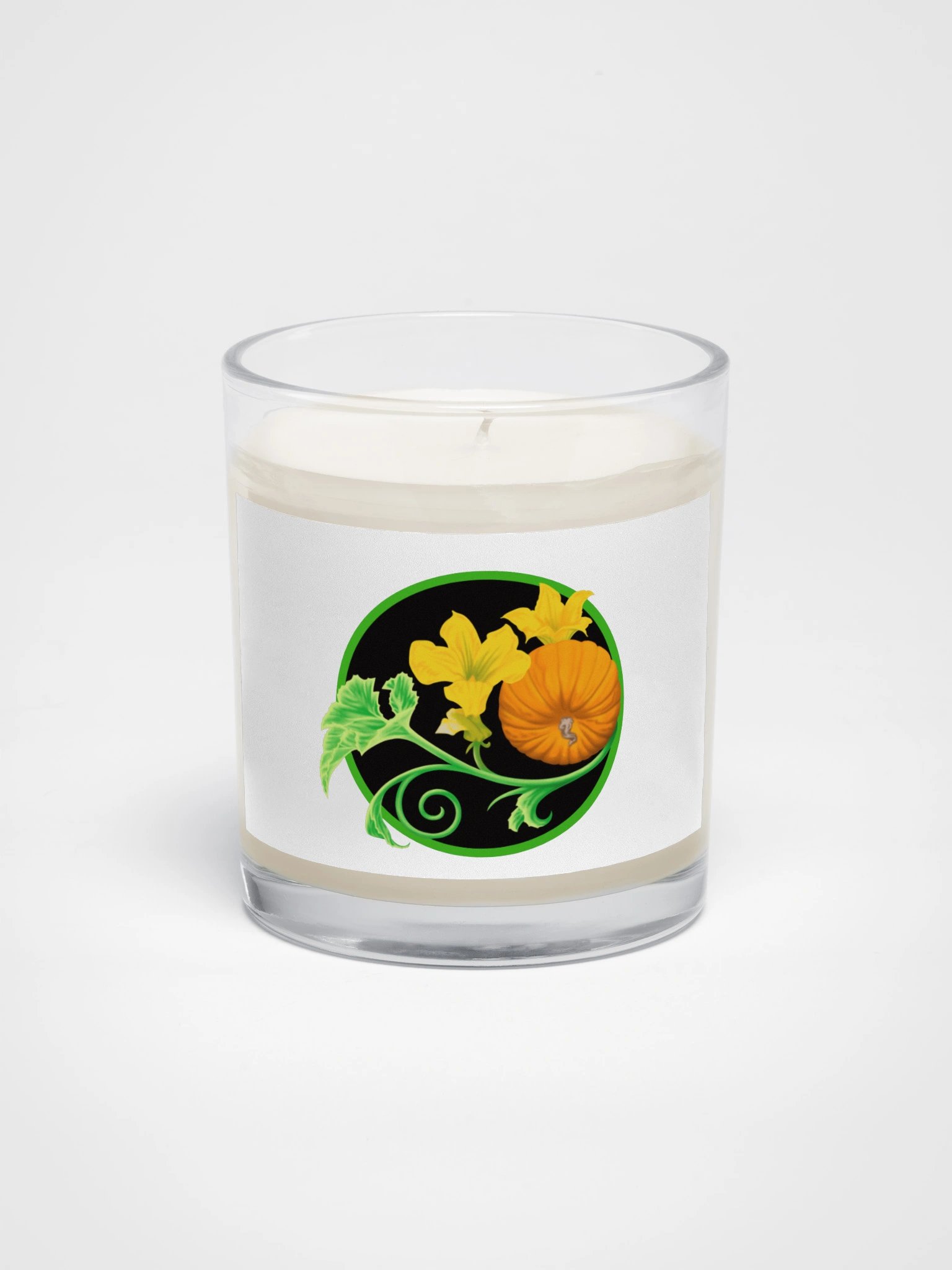 Harvest Pumpkin Blossom Soy Candle – Cozy Autumn Botanical Home Decor product image (1)