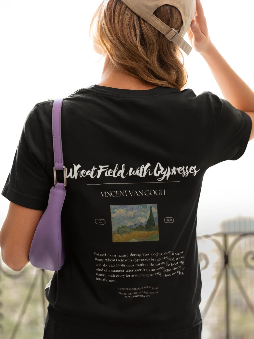 Wheat Field with Cypresses (Vincent van Gogh) T-Shirt product image (2)