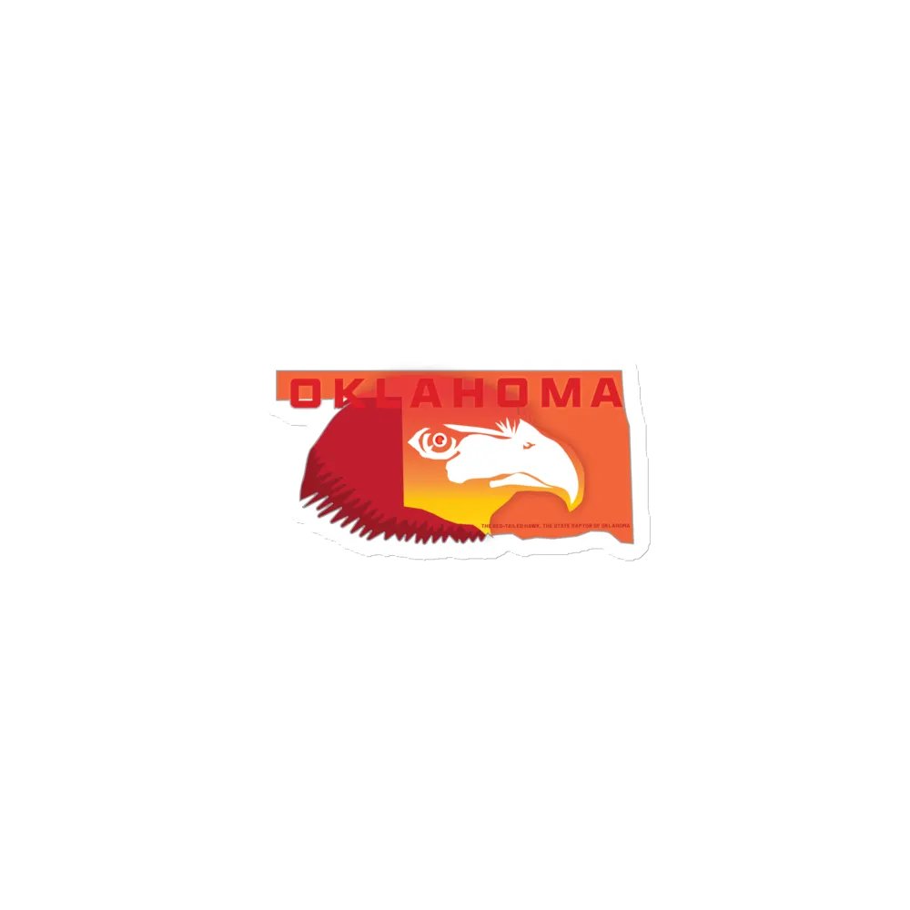 Oklahoma Red-Tailed Hawk Magnet product image (1)