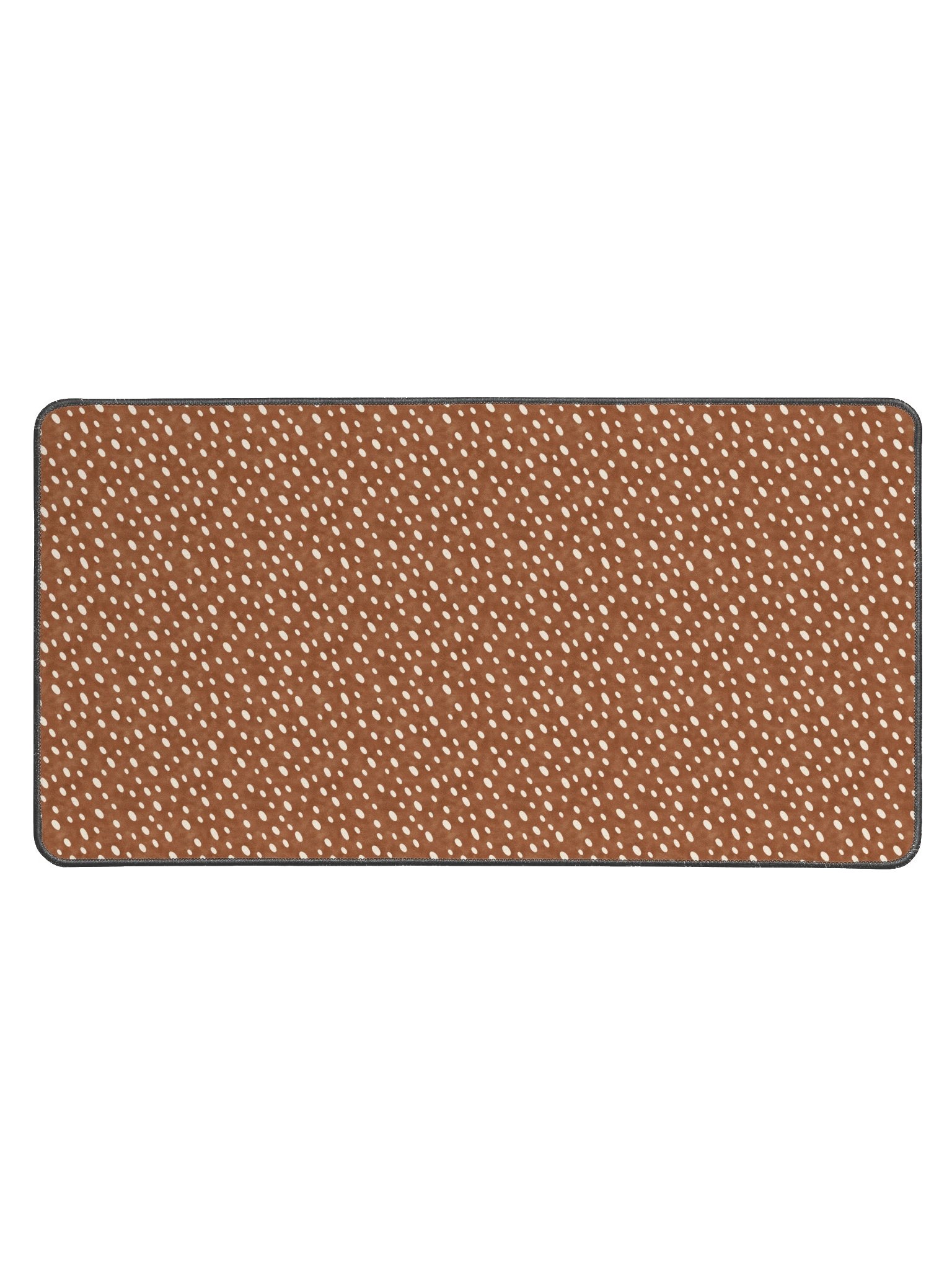 Cocoa Fawn Desk Mat — Brown & Cream Deer Print product image (1)