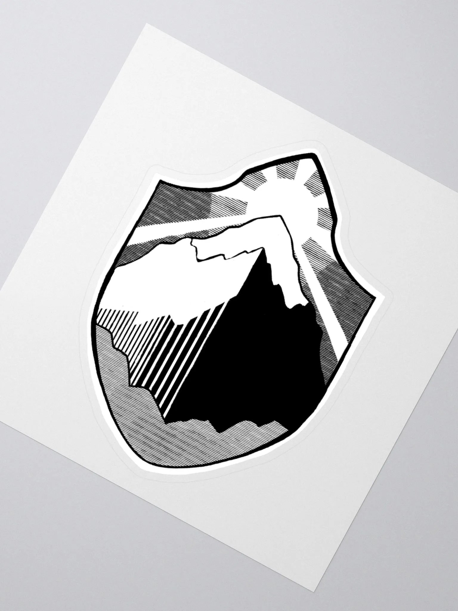 Orc Sworn Black & White Symbol Sticker product image (2)
