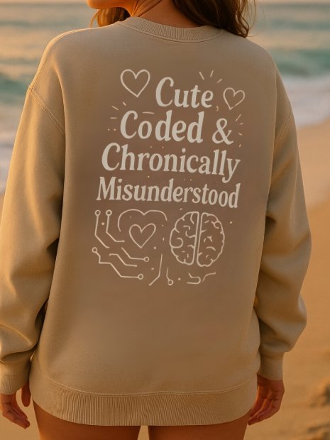 Cute Coded & Chronically Misunderstood Sweatshirt product image (2)