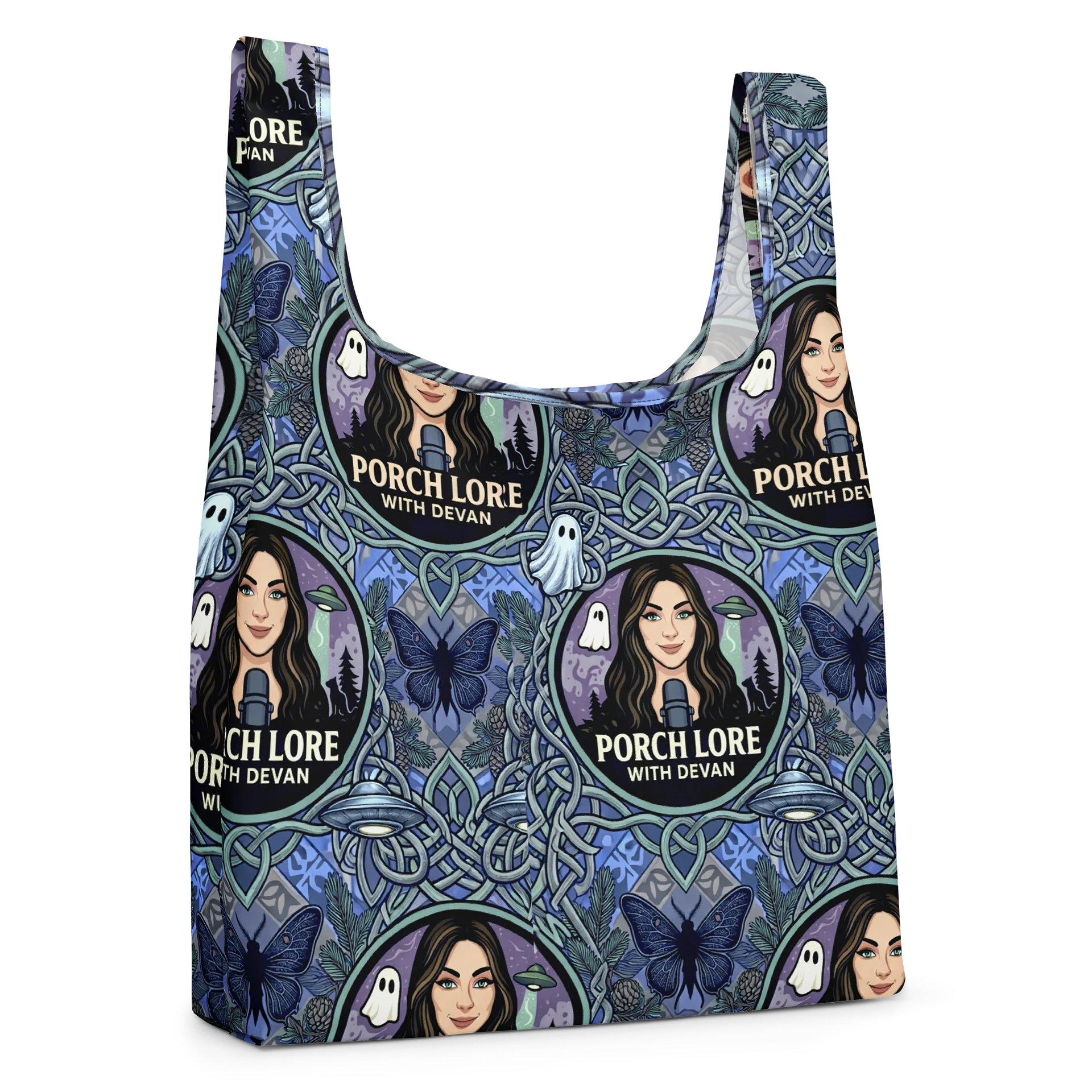 PORCH LORE DEVAN PERIWINKLE MOTH SHOPPING BAG product image (4)