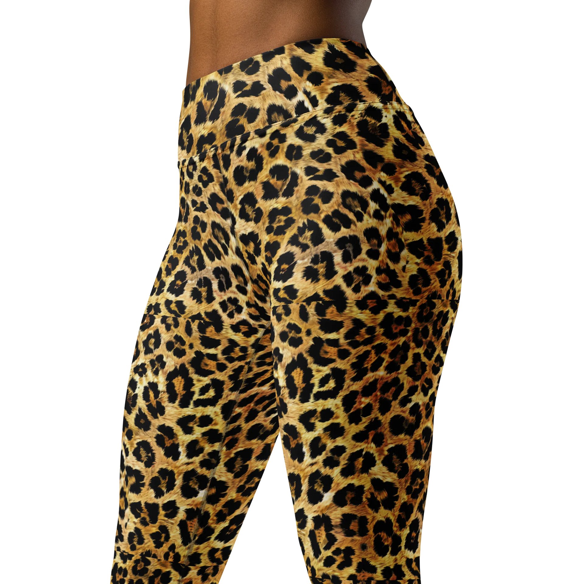 Fierce Catwalk Leopard Print Women’s Leggings product image (4)