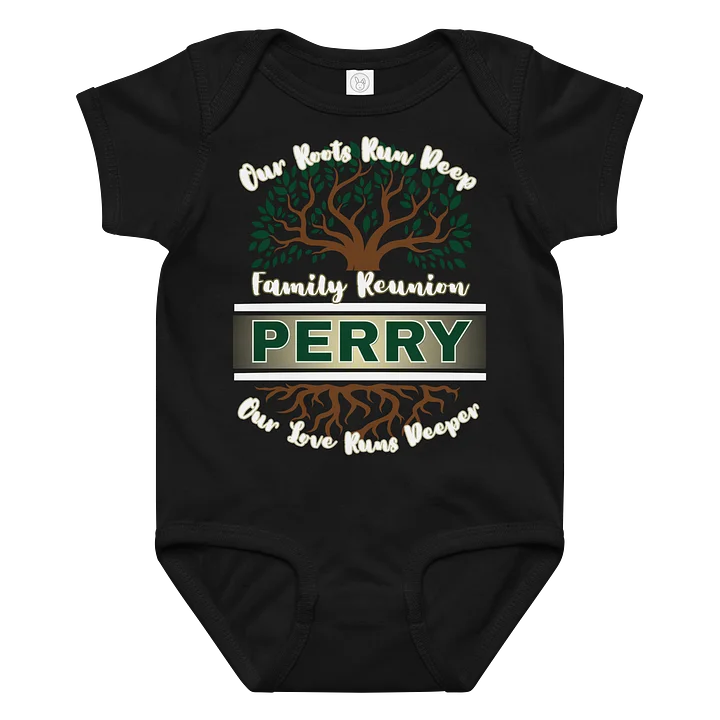 Perry Family Reunion 2026 Rabbit Skins Baby Jersey Bodysuit– 8th Generation | Legacy Edition product image (1)